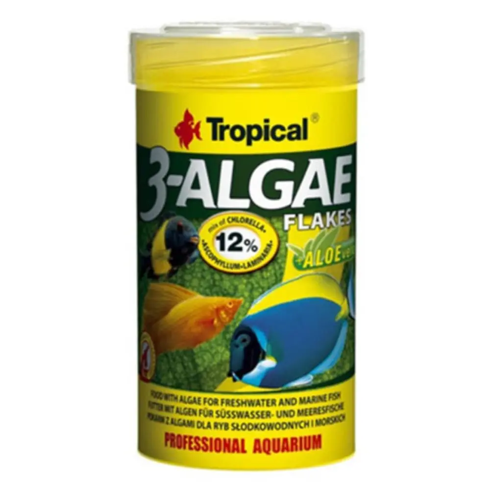 TROPICAL 3-Algae Flakes 50 g Hrana za ribice
