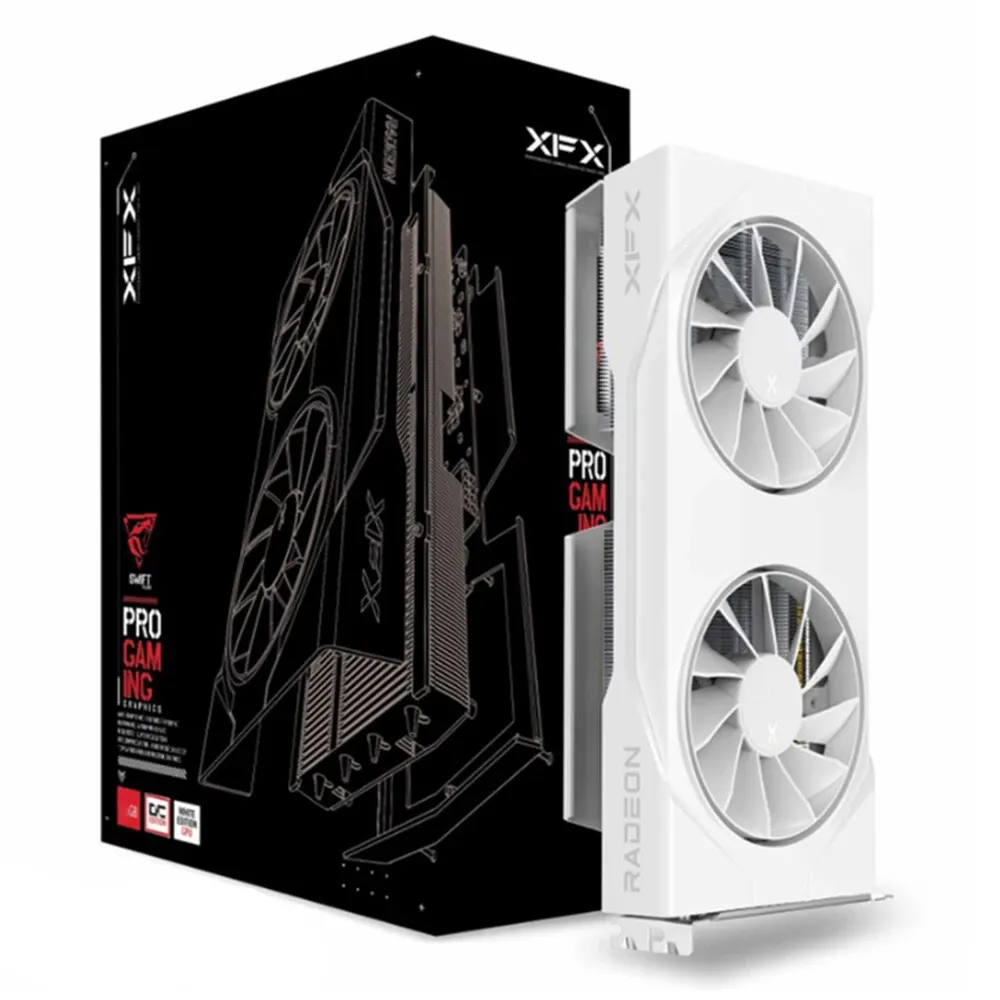 XFX Swift AMD Radeon RX 9060 XT OC White Gaming Edition 8GB