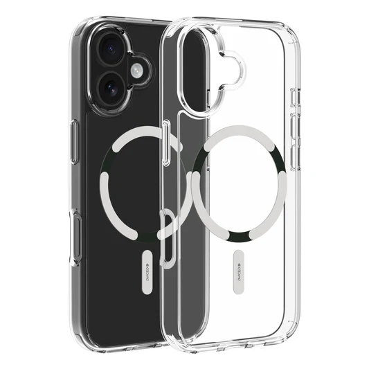 Dviced MagSafe iPhone 17 maska providna, bela