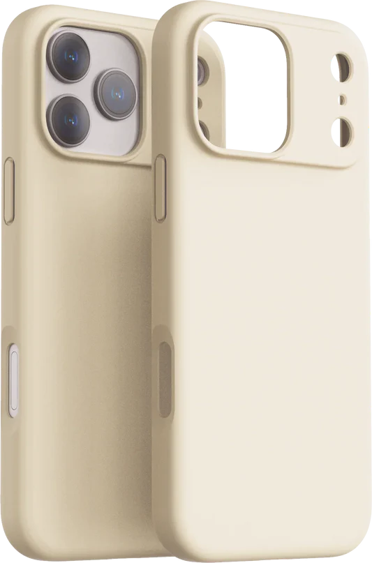 Dviced Silikonska MagSafe maska za iPhone 17 Pro Max, bež