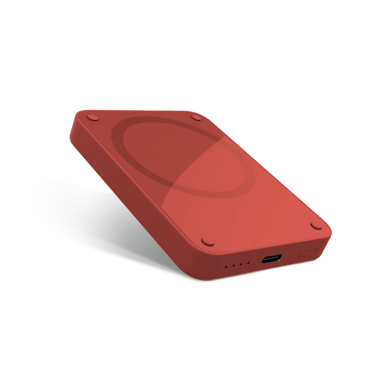 Epico 4200mAh Magnetic Wireless Power Bank - Red