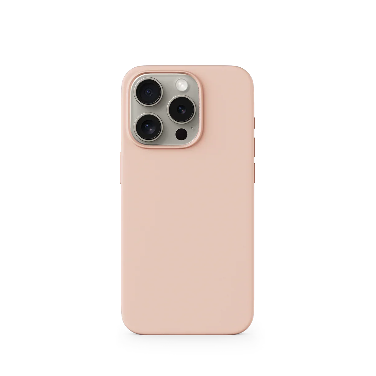 EPICO Mag+ Silicone Case Pro - Peach Pink - iPhone 16 Pro