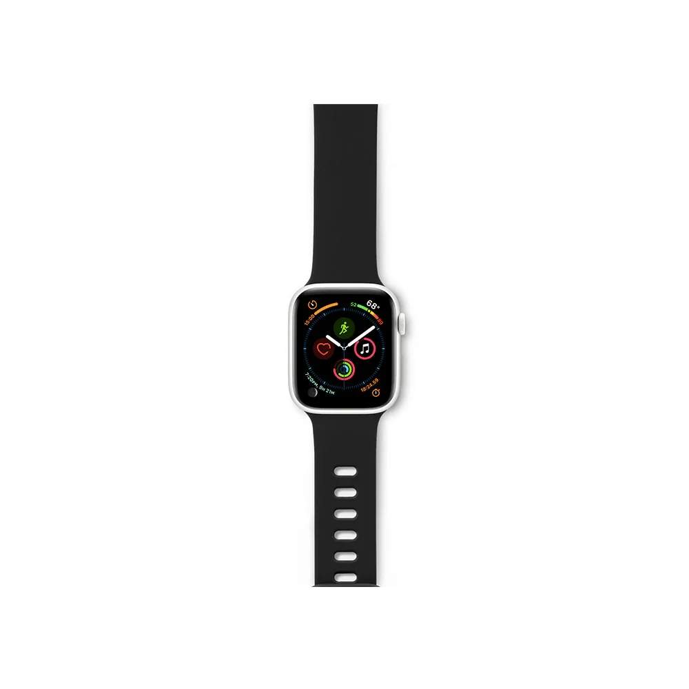 EPICO SILICONE BAND FOR APPLE WATCH 42/44/45 mm - crna