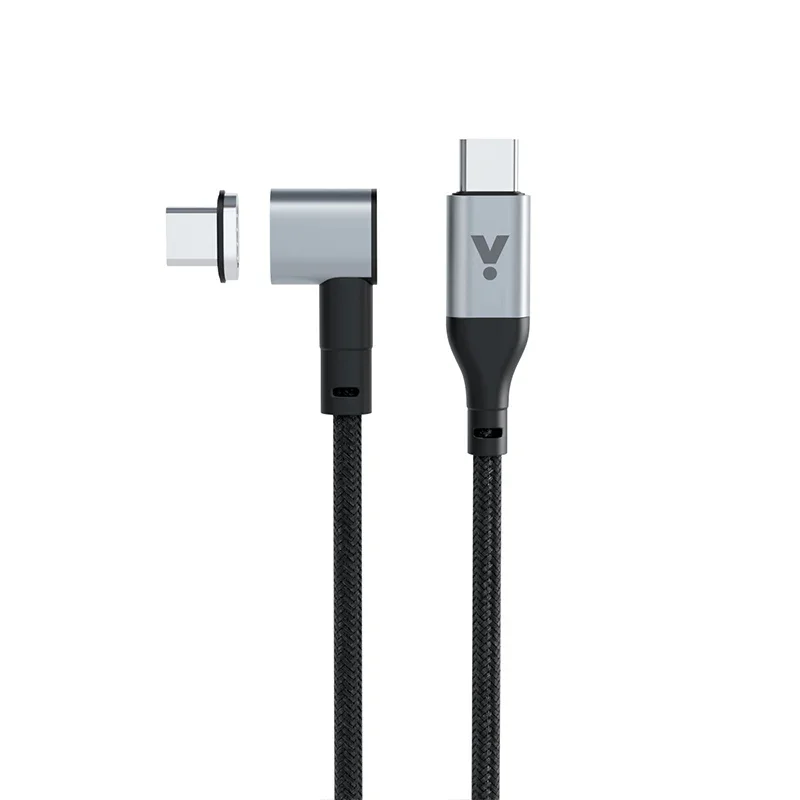 iSTYLE Magnetic Braided Data Cable USB-C to USB-C - gray