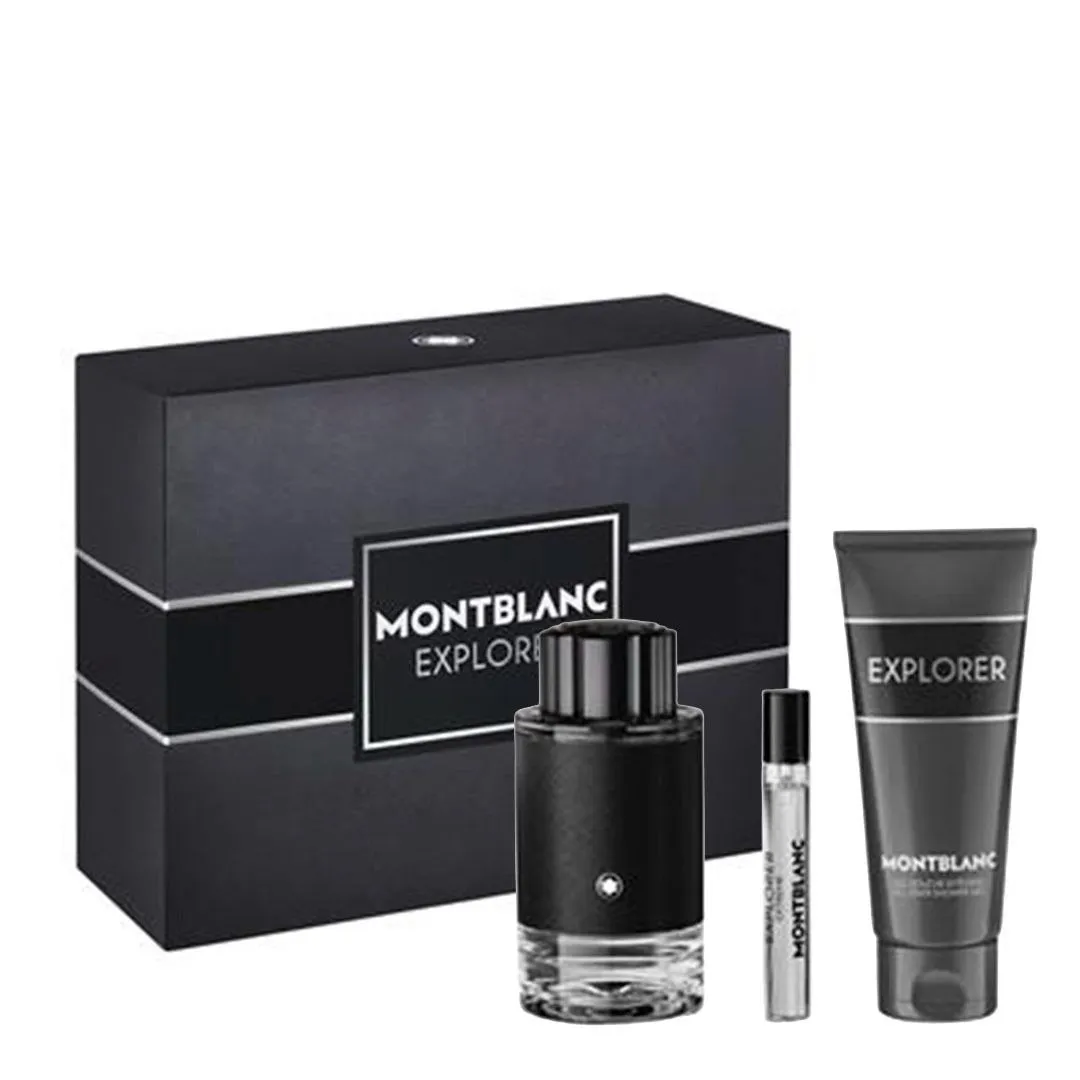MONT BLANC Explorer Man Set (Edp 100ml+Shower Gel 100ml+Edp 7.5ml)25