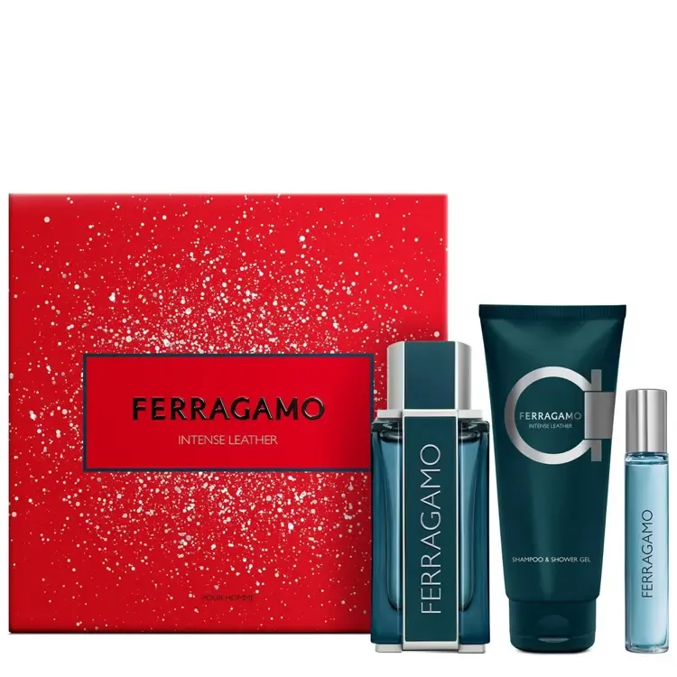 SALVATORE FERRAGAMO Ferragamo Intense Leather Set (Edp 100ml+Shower Gel 100ml+Edp 15ml)26