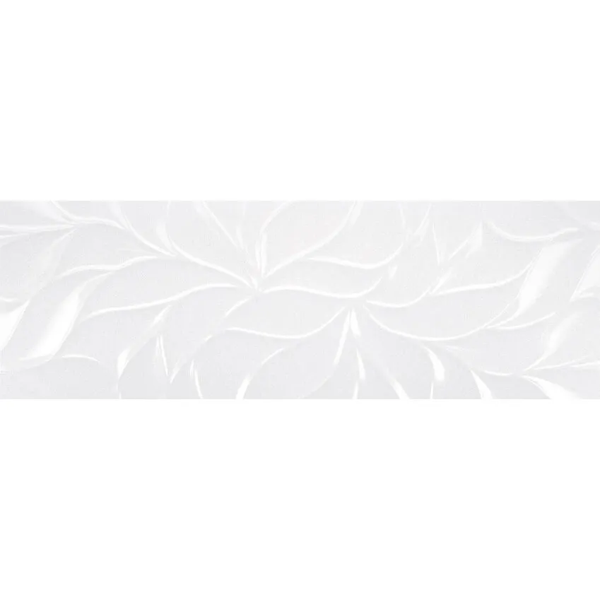 AB Blanco LEAVES BRILLO 30x90 9mm Zidna RT Bela