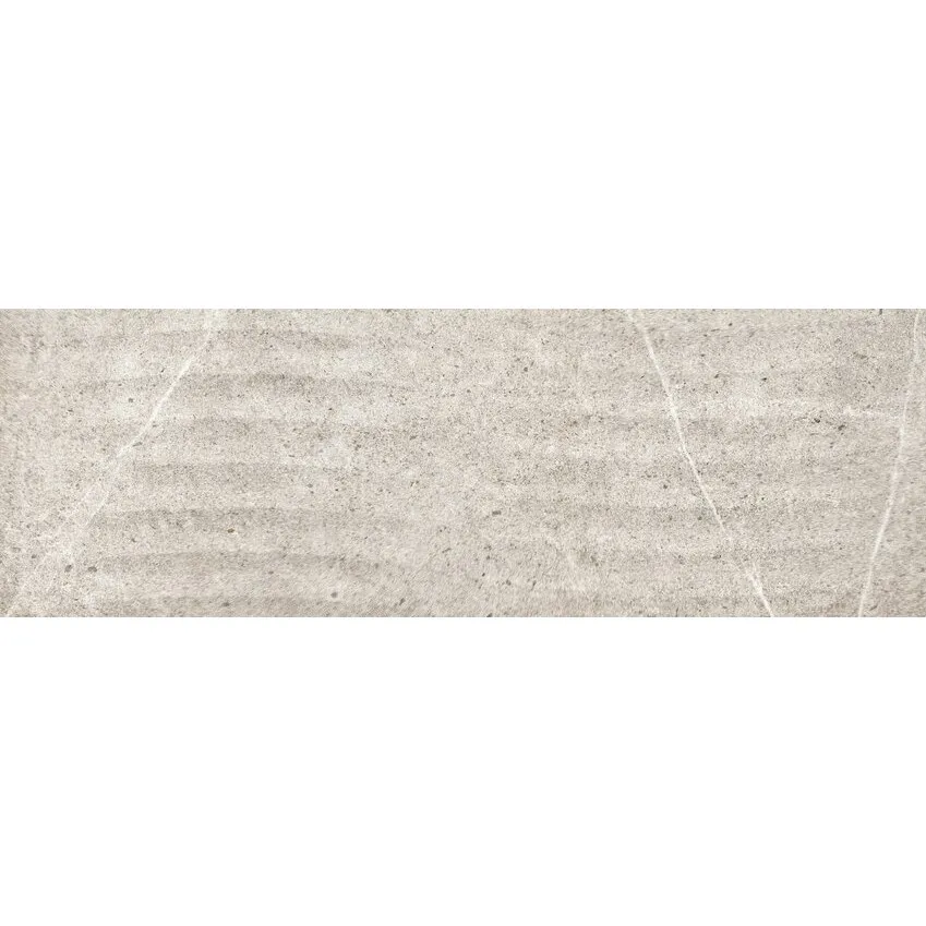 AB Icaria Bend Silver 30x90 Zidna mat RT Siva