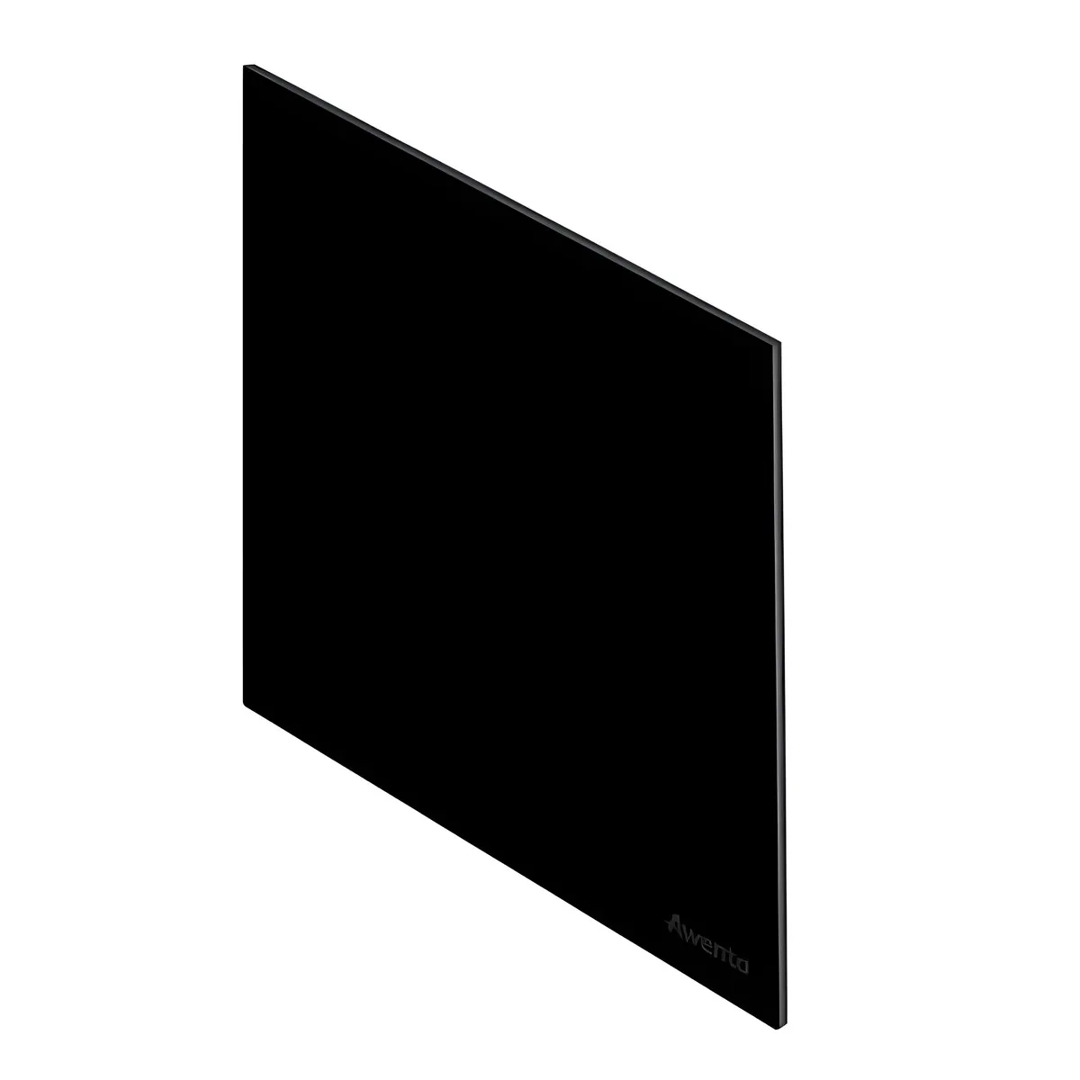 Awenta panel stakleni crni mat ø125 Crna