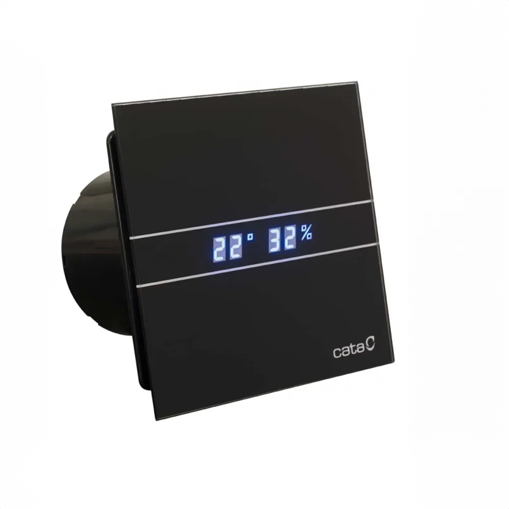 Cata Ventilator E 100 GTH BK timer hygro black Crna
