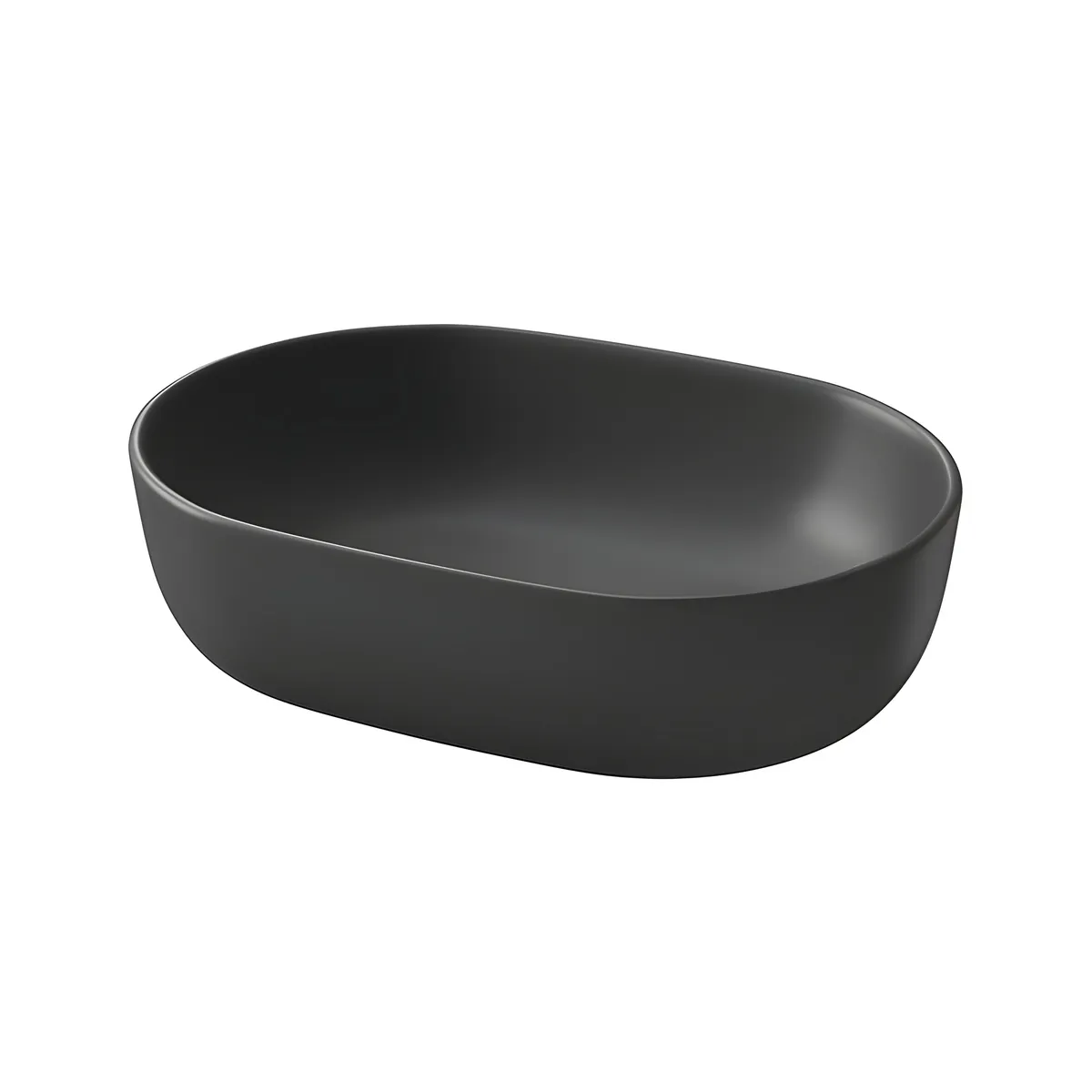 Cersanit Moduo Nadgradni umivaonik OVAL 50 Crna