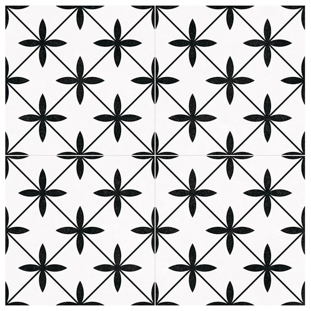 Dual gres POOLE White 45x45 M28 Crna