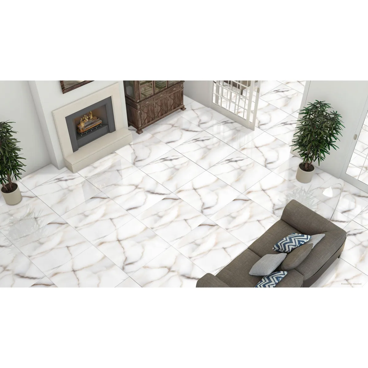 HEXA White 600x600 1,44 Bela 60x60