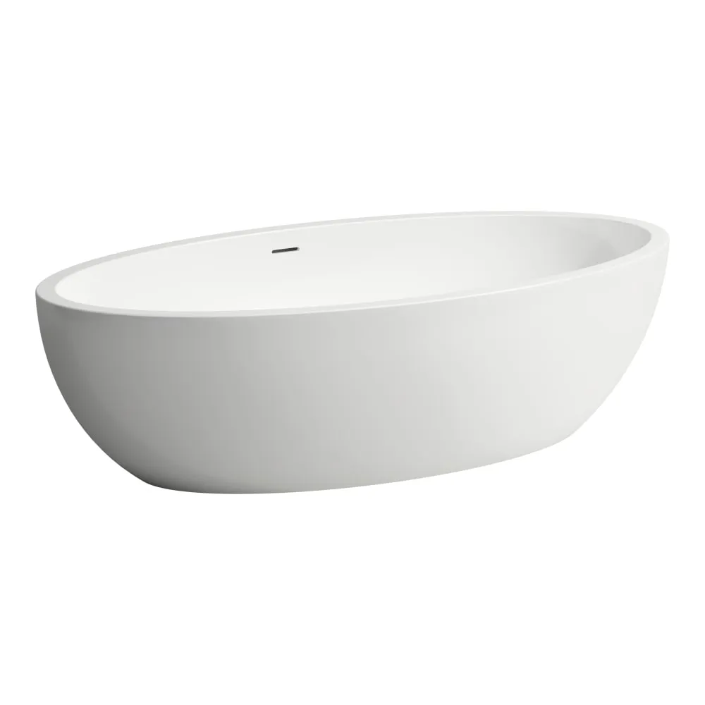 Laufen PEBBLE 170 samostojeća kada od livenog mermera Bela