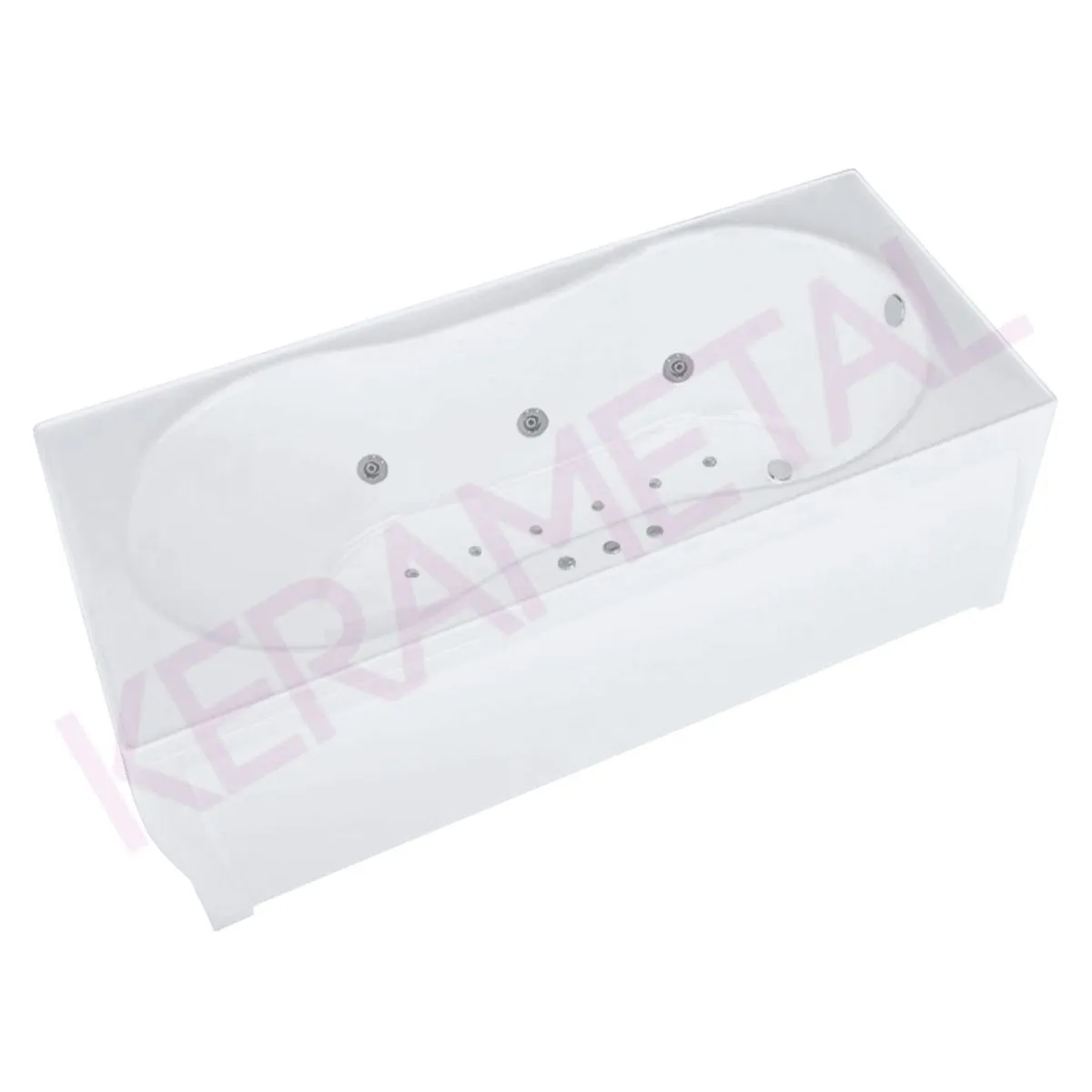 Zomar masažna kada Marta 150x70cm (hidro aero) Bela 150x70
