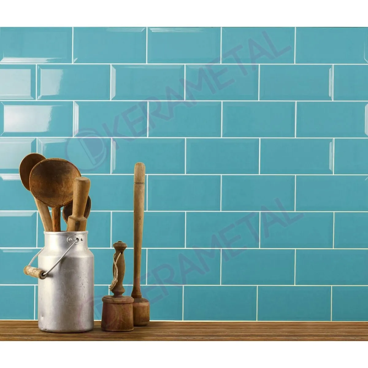 Fabresa Fabresa Biselado AZUL TURQUESA BX 10x20 Plava