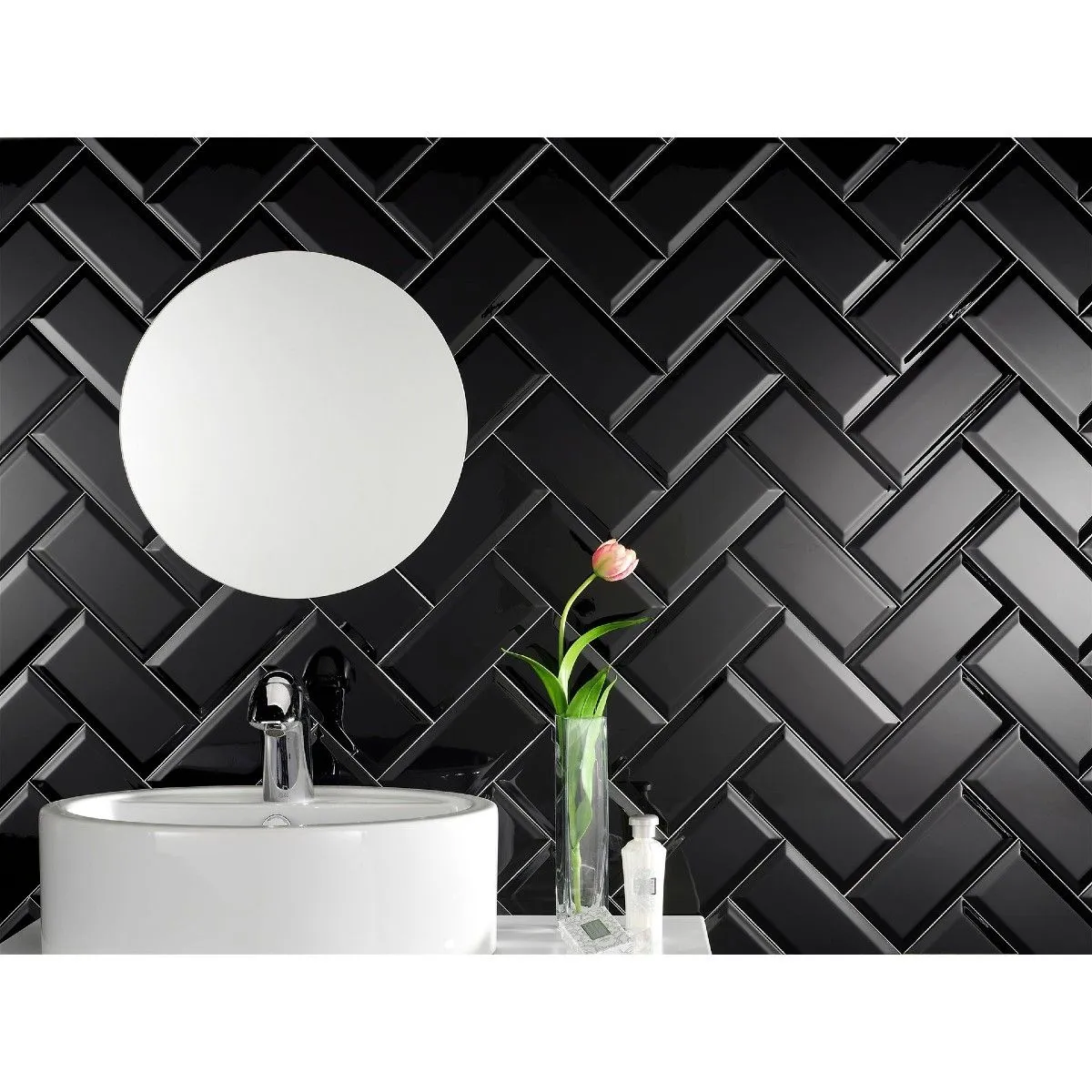 Fabresa Fabresa Biselado NEGRO 10x20 Crna 1m2