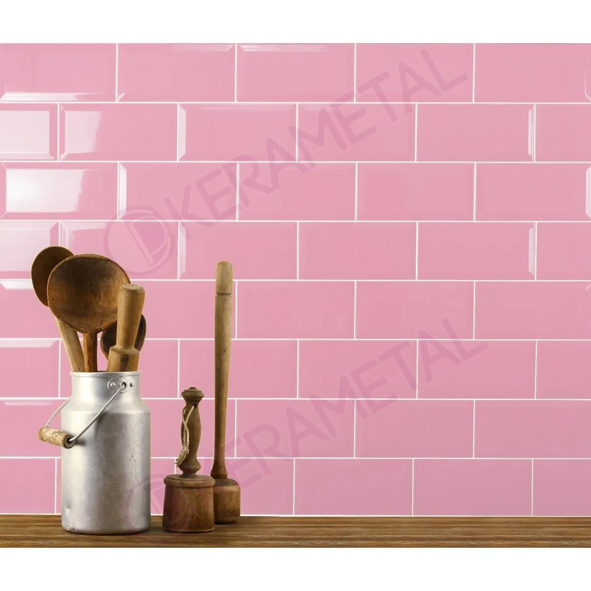 Fabresa Fabresa Biselado ROSA PALO BX 10x20 Roze