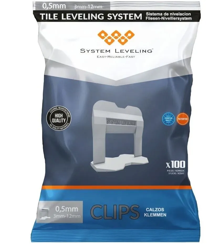 System Leveling Spone 0,5mm - 100kom 0,5