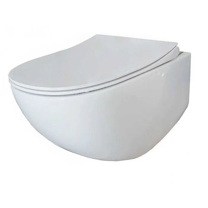 Peštan FLUENTA WC šolja Rimless NOVA A KONZOLNA SA DASKOM Bela