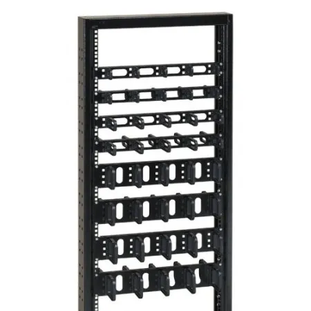 Conteg 19" Prednji ranžirni panel 1U plasticni prsten 40x50mm ( Dp-vp-p1 )