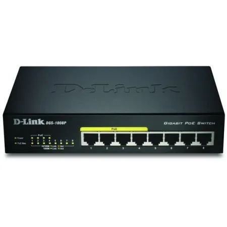 D-link switch 8p d-link dgs-1008p/e metall poe+ ( dli002 )