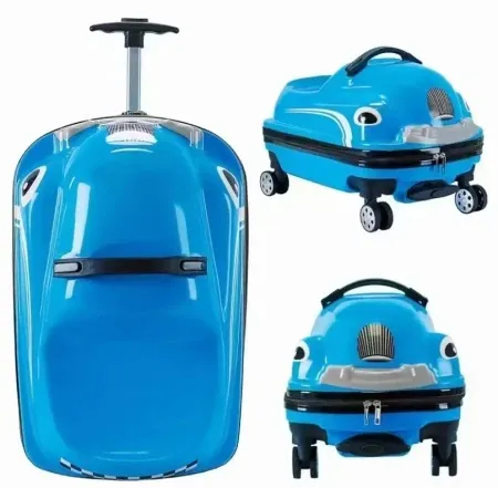 Enjoy kofer dečiji kick 16" blue car ( 71391 )
