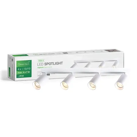 Green tech LED spot svetiljka gu10 x4 bela ( feba-4 )