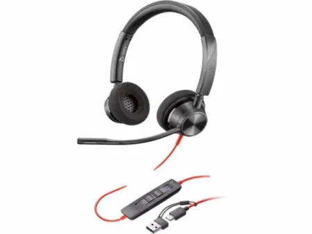 HP Poly BW 3310 Stereo -M USB-C HS +USB-C/A/8X220AA/crna Slušalice ( 760Q7AA )