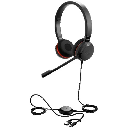 Jabra Evolve 20 SE, Stereo MS, USB C/A adapter, Leather ( 4999-823-369 )