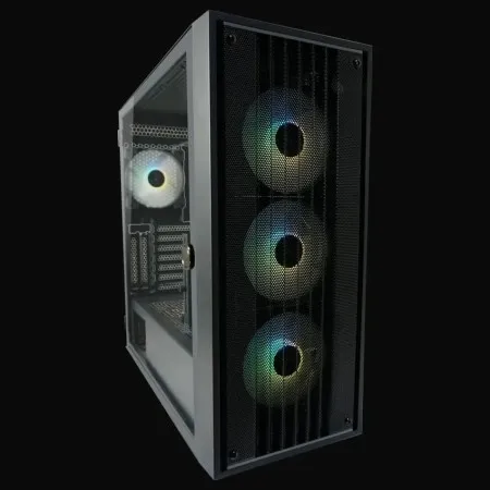 LC power gaming 810b-on dark_crawler_x 4x120mm argb fan Tower ( 24799 )
