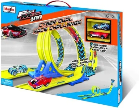 Maisto vozilo fm100 dual cyber loop challenge, incl. 2 non-lic. veh ( MAI12459 )