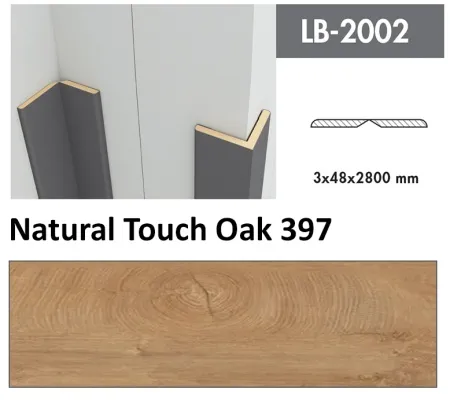 Profil Zidni MDF LB-2002 Natural Touch Oak (397) 2800x48x3mm ( 026-060 )