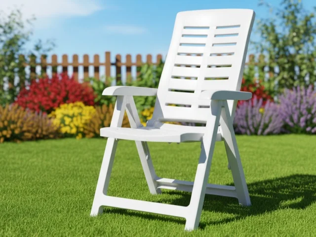Proizvod sa nedostatkom - OUTLET - Ipae ProGarden Yuma White - Višepoziciona Sklopiva Fotelja ( 029089 )
