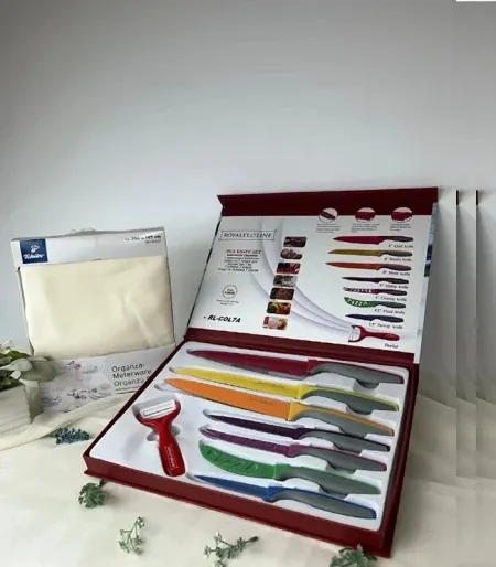 Tchibo Set stolnjak + royalty line noževi rl-col7a ( 359284 )