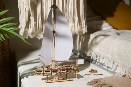 Ugears 3d drvena puzzla - OCEAN BEAUTY JAHTA ( 7132)