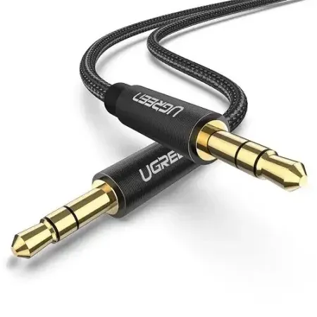 Ugreen Aux kabl 3.5mm 2m gold ugreen av112 crni ( 50363 )