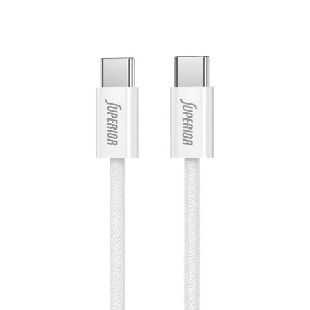 Usb data kabal superior su-k1025 type c na type c 60w 1m beli ( U2155 )
