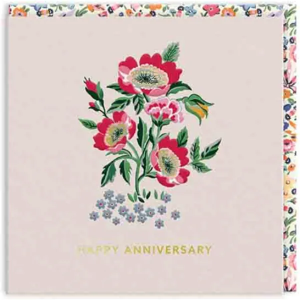 Čestitka HAPPY ANNIVERSARY WITH LOVE MINI SQUARE