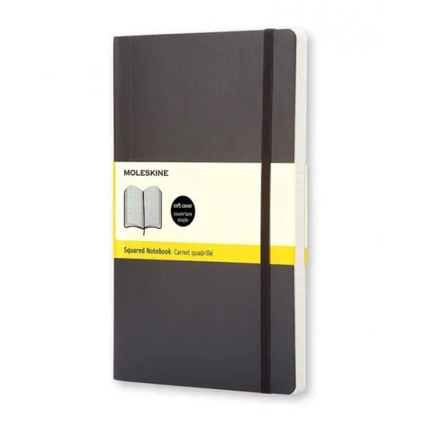 Notes MOLESKINE 9x14 cm Crni (meke korice, kvadratići)