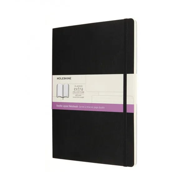 Notes MOLESKINE RULED SOFT BLACK 19x25 cm