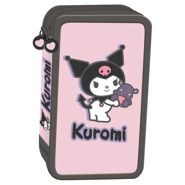 Pernica puna sa tri pregrade KUROMI PINK