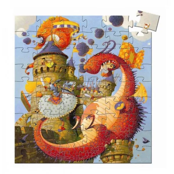 PUZZLE SILHOUETTE VAILLANT AND THE DRAGON 54 PCS