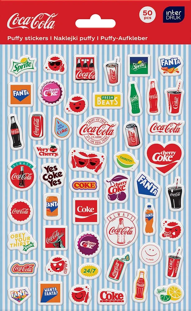 Set 50 nalepnica COCA-COLA -