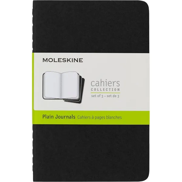 Set od 3 notesa 9x14cm MOLESKINE BLACK - 120 praznih listova