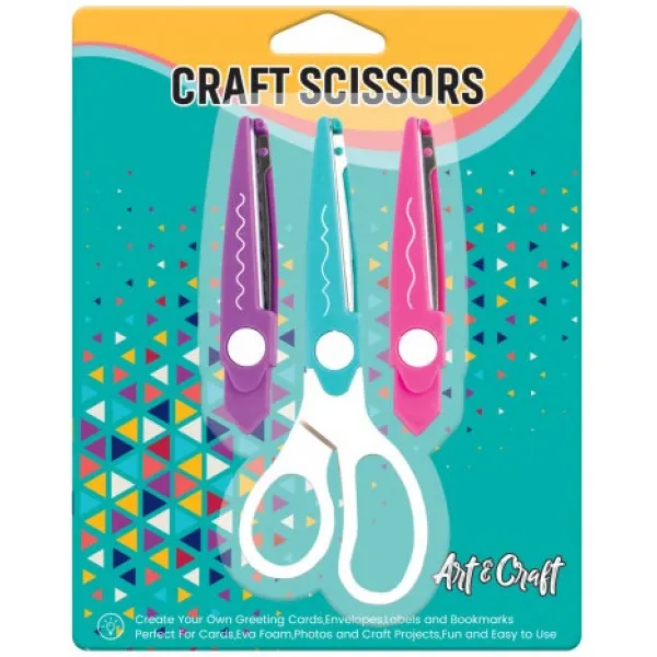 Set tri para cik-cak dečijih makaza ART&CRAFT