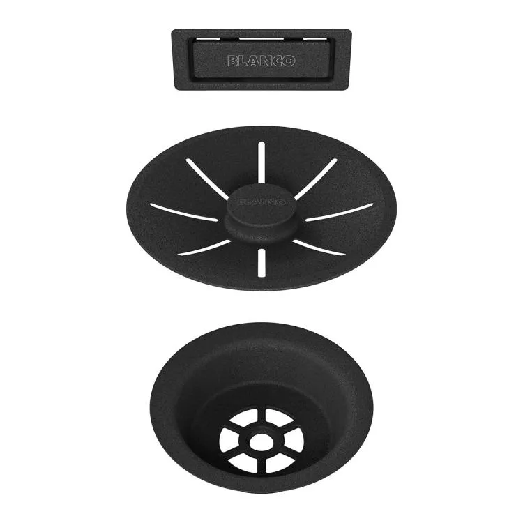 BLANCO InFino rešetka/prelivnik jednodelni Black Matt