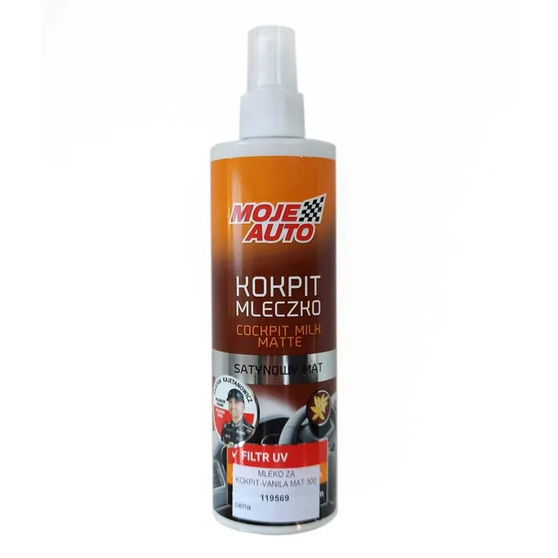Mleko za kokpit MOJE AUTO 300ml - vanila mat