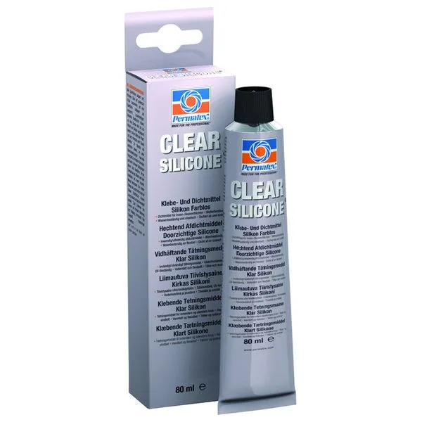 Hermetik bezbojni PERMATEX Clear RTV Silicone Adhesive Sealant 80 ml