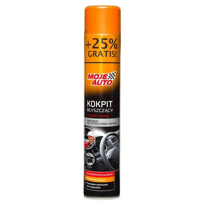 Sprej kokpit MOJE AUTO 750 ml - black